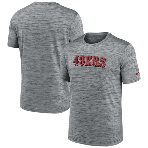 Men's Grey San Francisco 49ers Velocity Performance T-Shirt